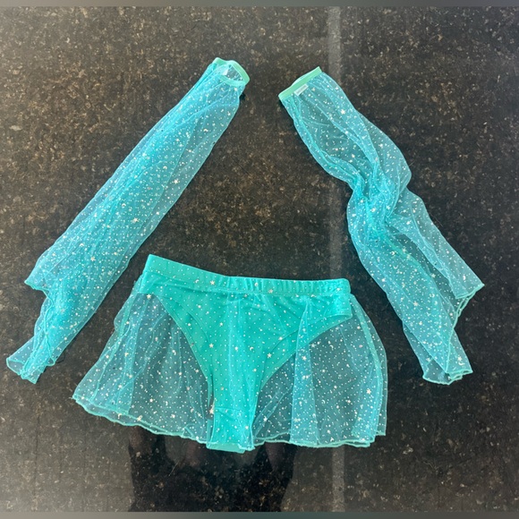 Dolls Kill Other - Dolls Kill Club Exx Celestial Queen mini skirt with sleeves